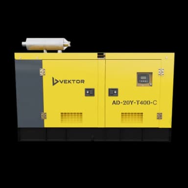 Дизельный генератор Vektor AD-20Y-T400 в шумозащитном кожухе — фото 1